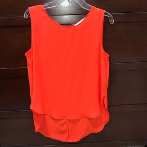 Hot Choral Sheer Tank Top